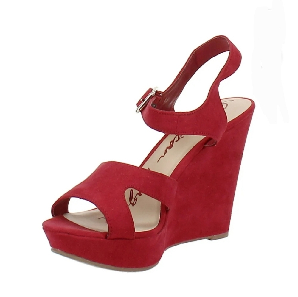 American Rag Rochelle Red Sandal Wedges - New In Box - Picture 5 of 16